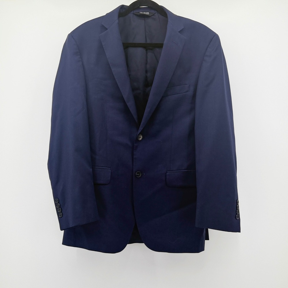 Jos. A. Bank Traveler Navy Blue Wool Tailored Fit Suit Jacket Blazer 40R 31608
